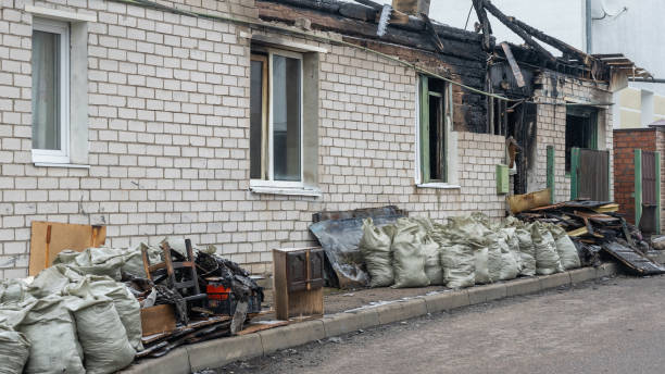 Professional Fire Damage Removal technician working in Jackson, MN